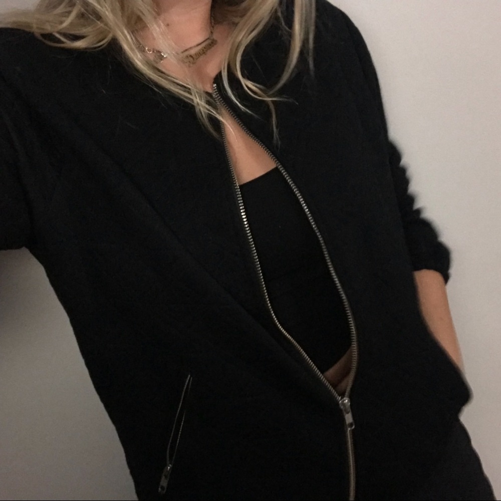 Jcrew quilted bomber jacket